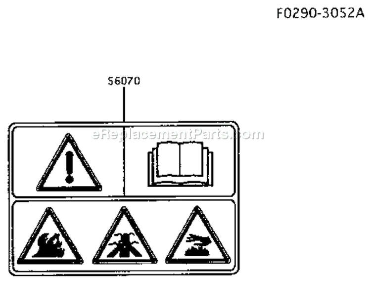 Page H Diagram and Parts List for FA130D BS19 Kawasaki Engine