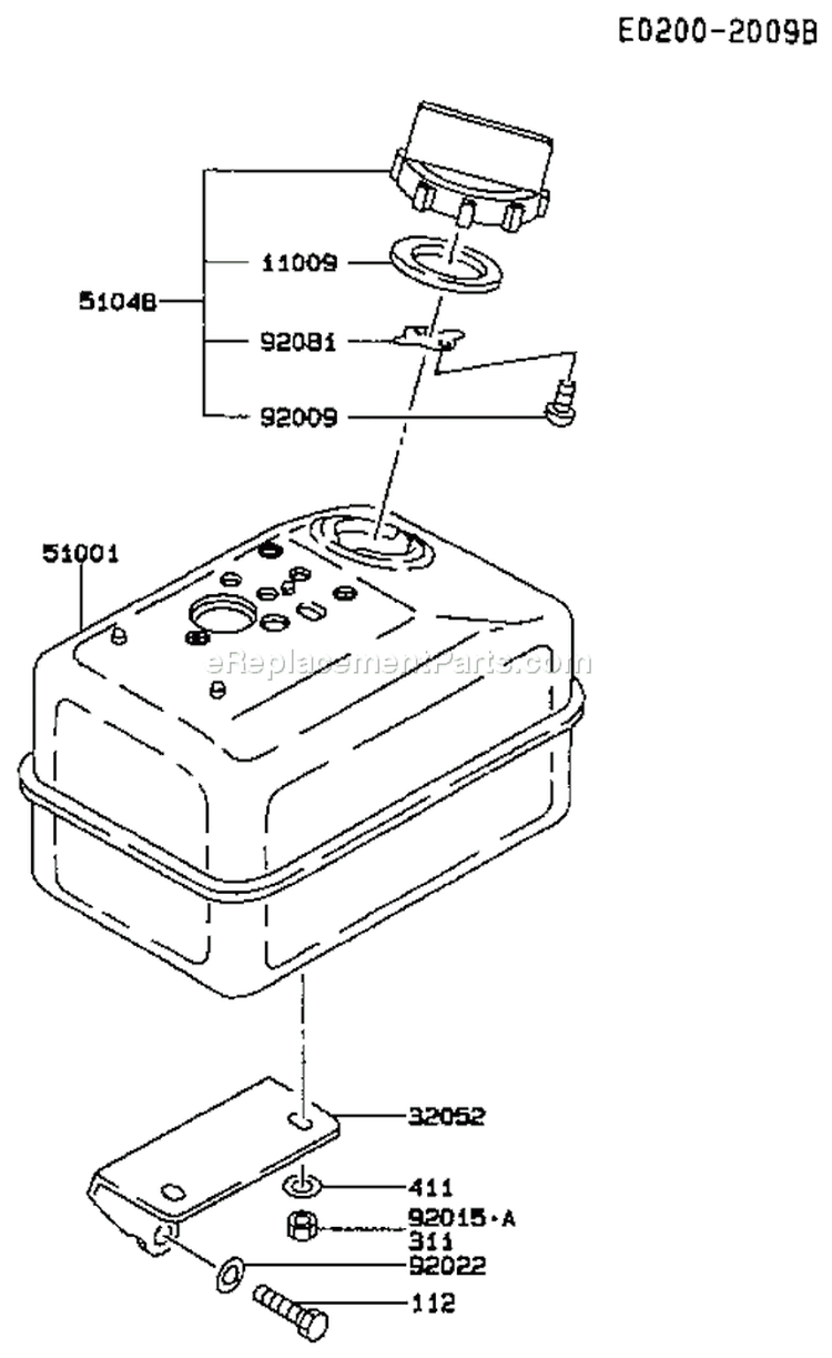 Page G Diagram and Parts List for FA130D BT62 Kawasaki Engine