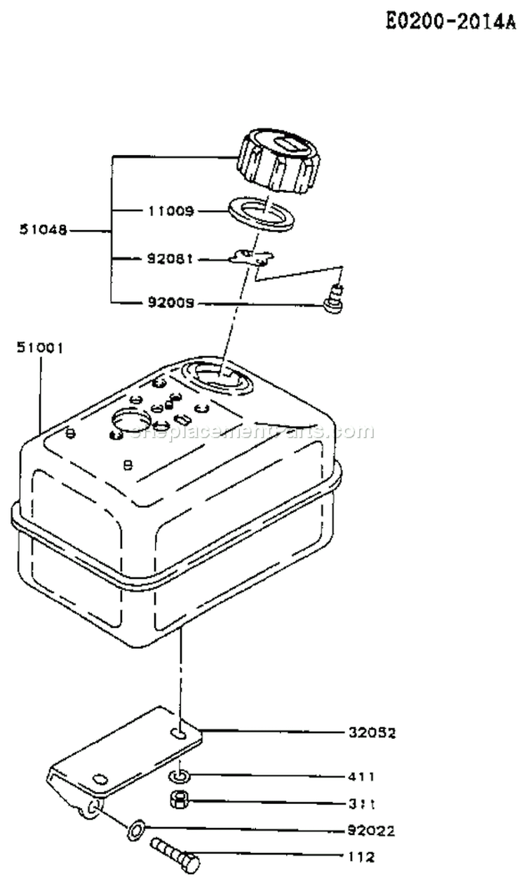 Page G Diagram and Parts List for FA130D GS06 Kawasaki Engine