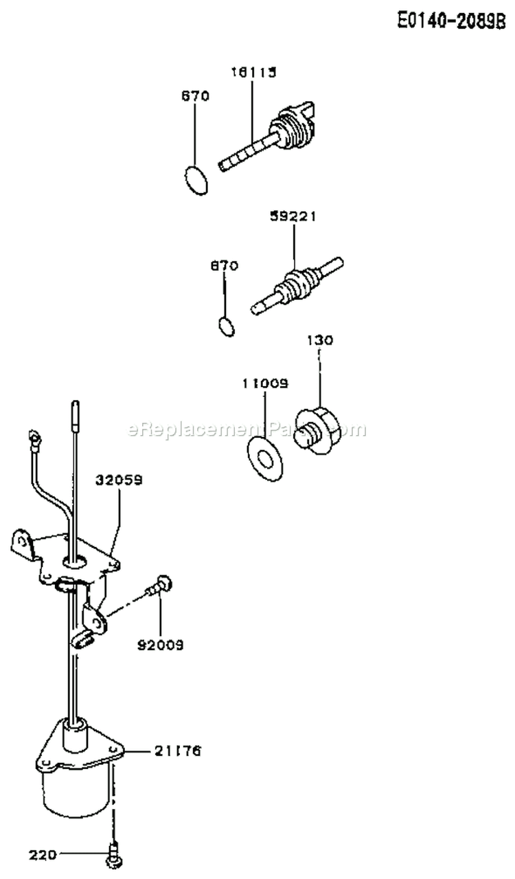 Page I Diagram and Parts List for FA130D BT62 Kawasaki Engine