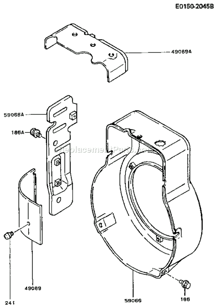 Page D Diagram and Parts List for FA210D AS22 Kawasaki Engine