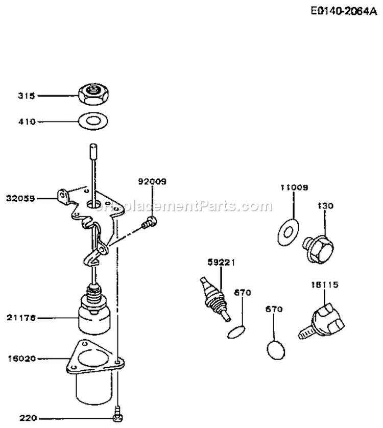 Page I Diagram and Parts List for FA210D AS23 Kawasaki Engine