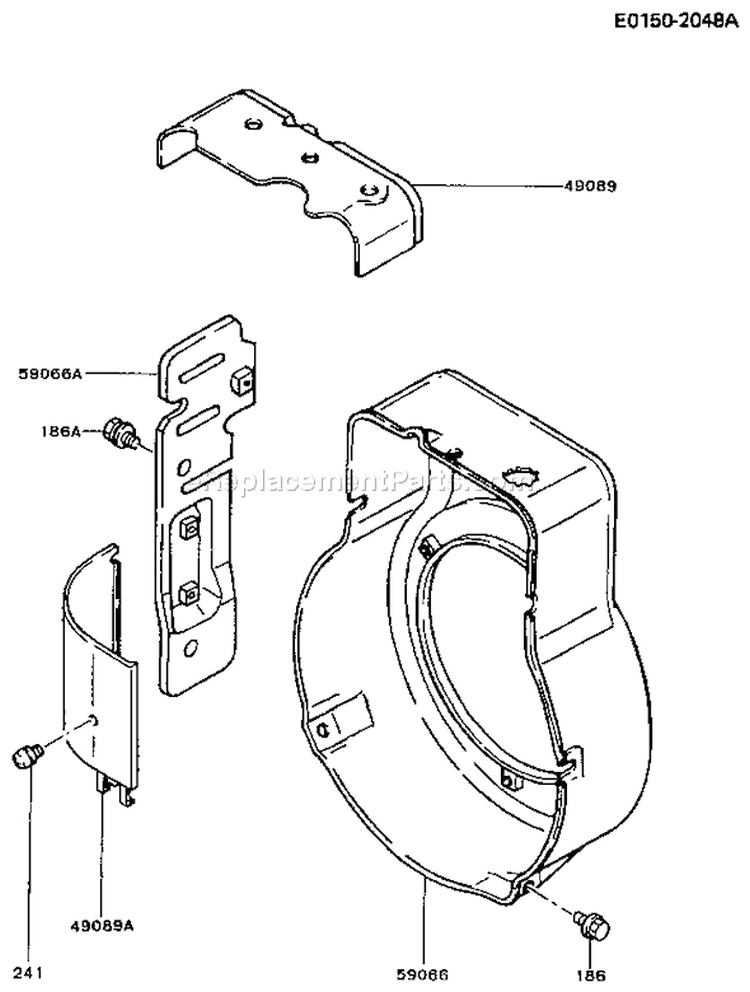 Page D Diagram and Parts List for FA210D CS06 Kawasaki Engine