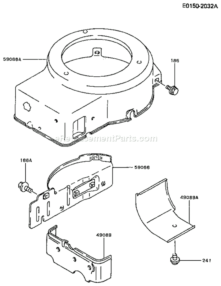 Page D Diagram and Parts List for FA210R AS02 Kawasaki Engine
