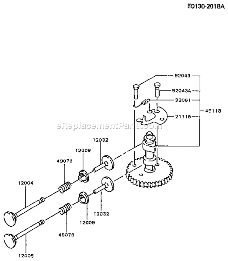 Page L Diagram and Parts List for FA210R BS01 Kawasaki Engine