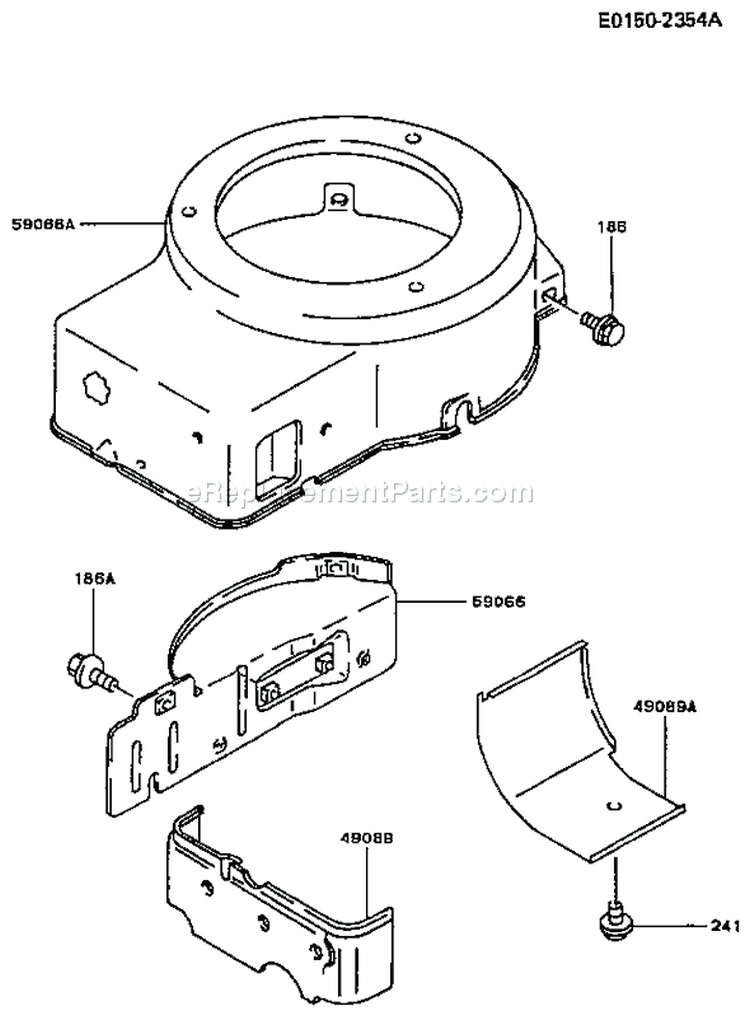 Page D Diagram and Parts List for FA210R BS01 Kawasaki Engine