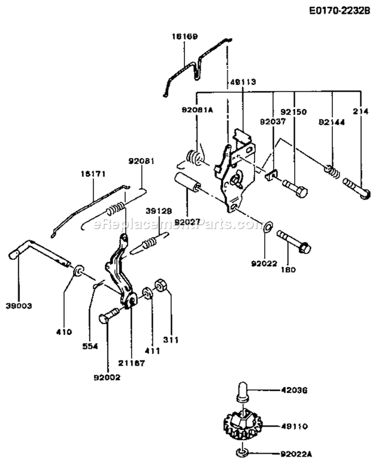 Page C Diagram and Parts List for FB460V AS31 Kawasaki Engine