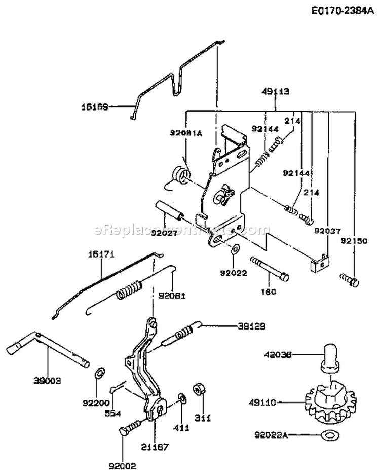 Page C Diagram and Parts List for FB460V-BS19  Kawasaki Engine