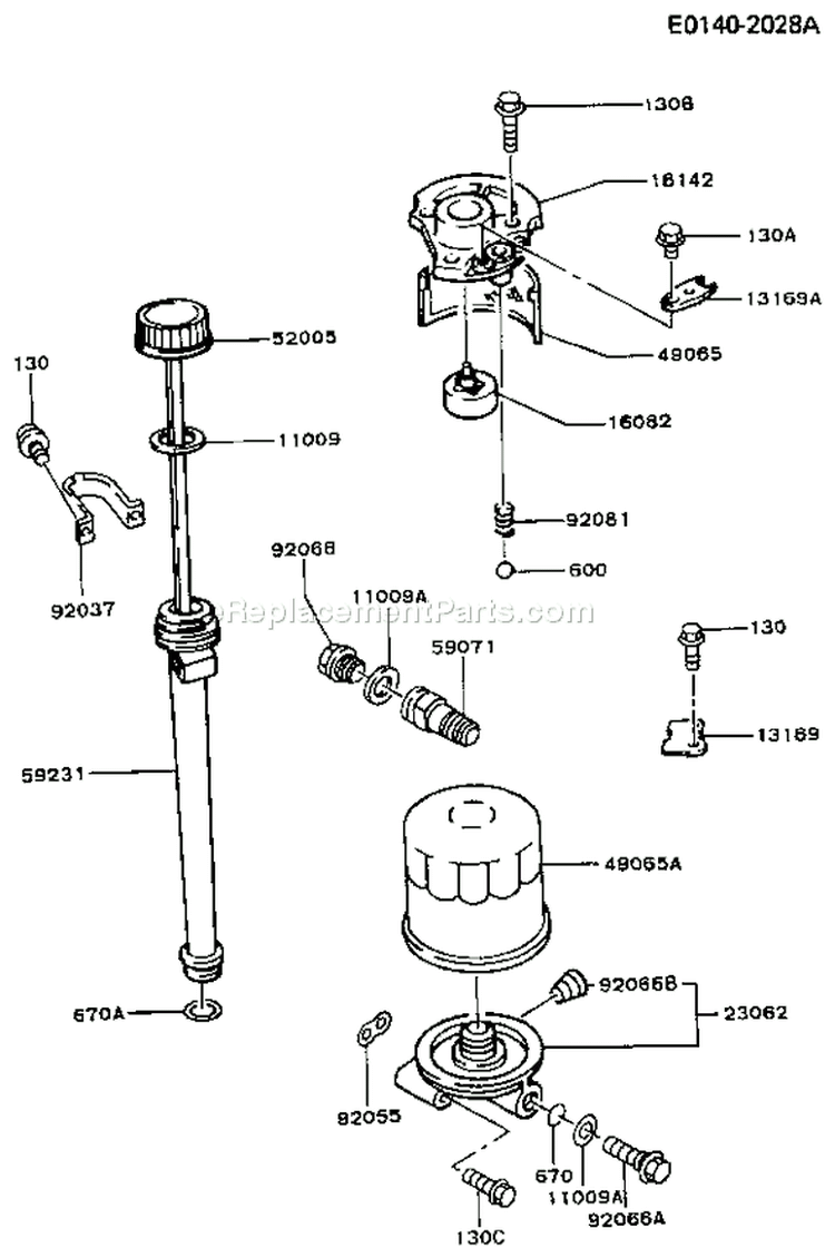 Page I Diagram and Parts List for FB460V-BS26  Kawasaki Engine