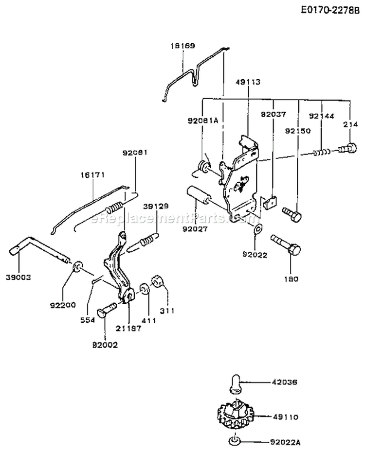 Page C Diagram and Parts List for FB460V BS32 Kawasaki Engine