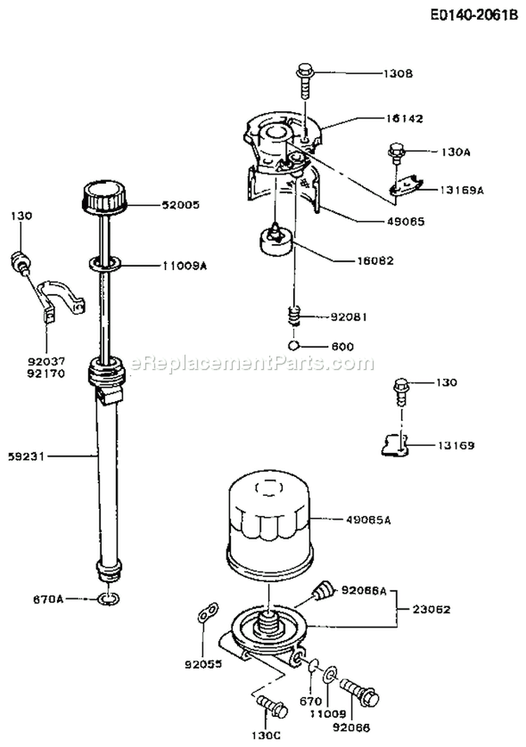 Page I Diagram and Parts List for FB460V-ES07  Kawasaki Engine