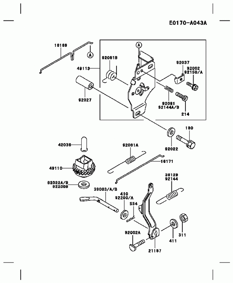 Page C Diagram and Parts List for FB460V LS01 Kawasaki Engine