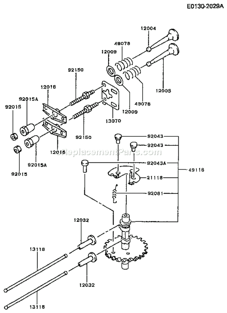 Page L Diagram and Parts List for FC150V AA00 Kawasaki Engine