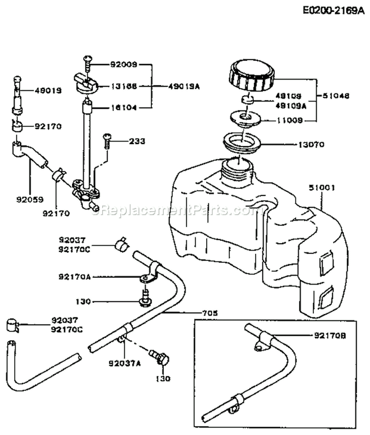 Page G Diagram and Parts List for FC150V AA00 Kawasaki Engine