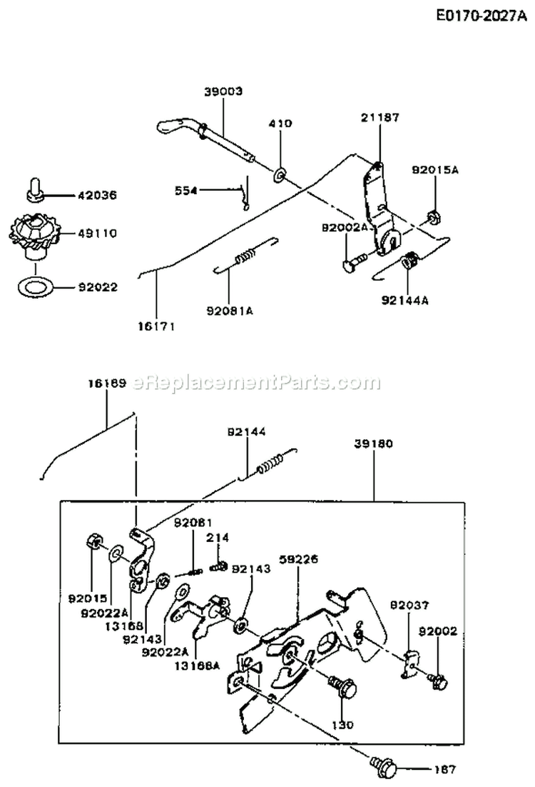 Page C Diagram and Parts List for FC150V AS03 Kawasaki Engine
