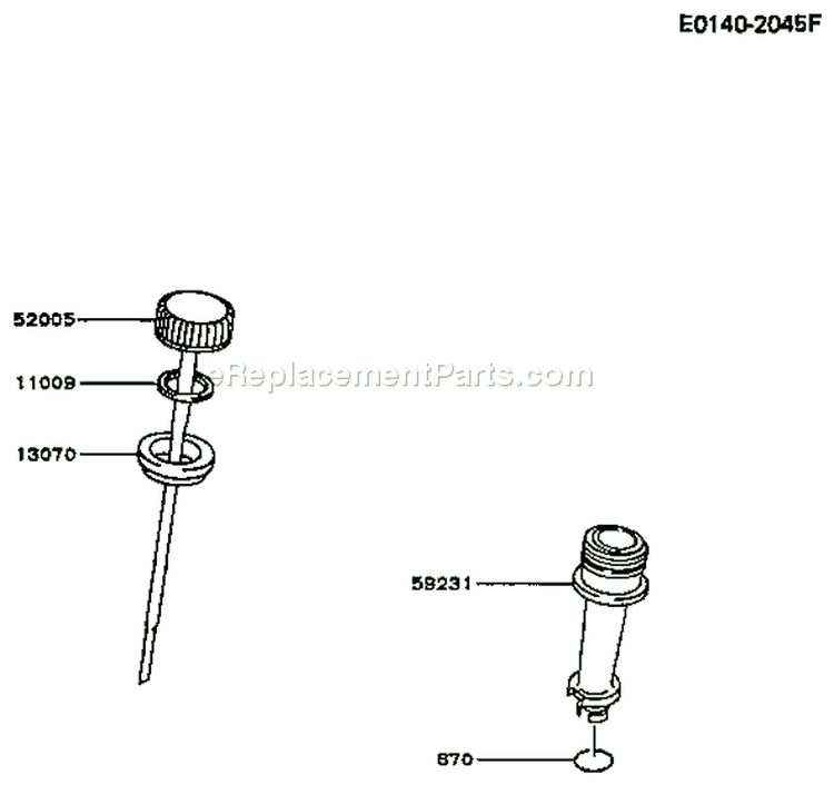 Page J Diagram and Parts List for FC150V ES08 Kawasaki Engine