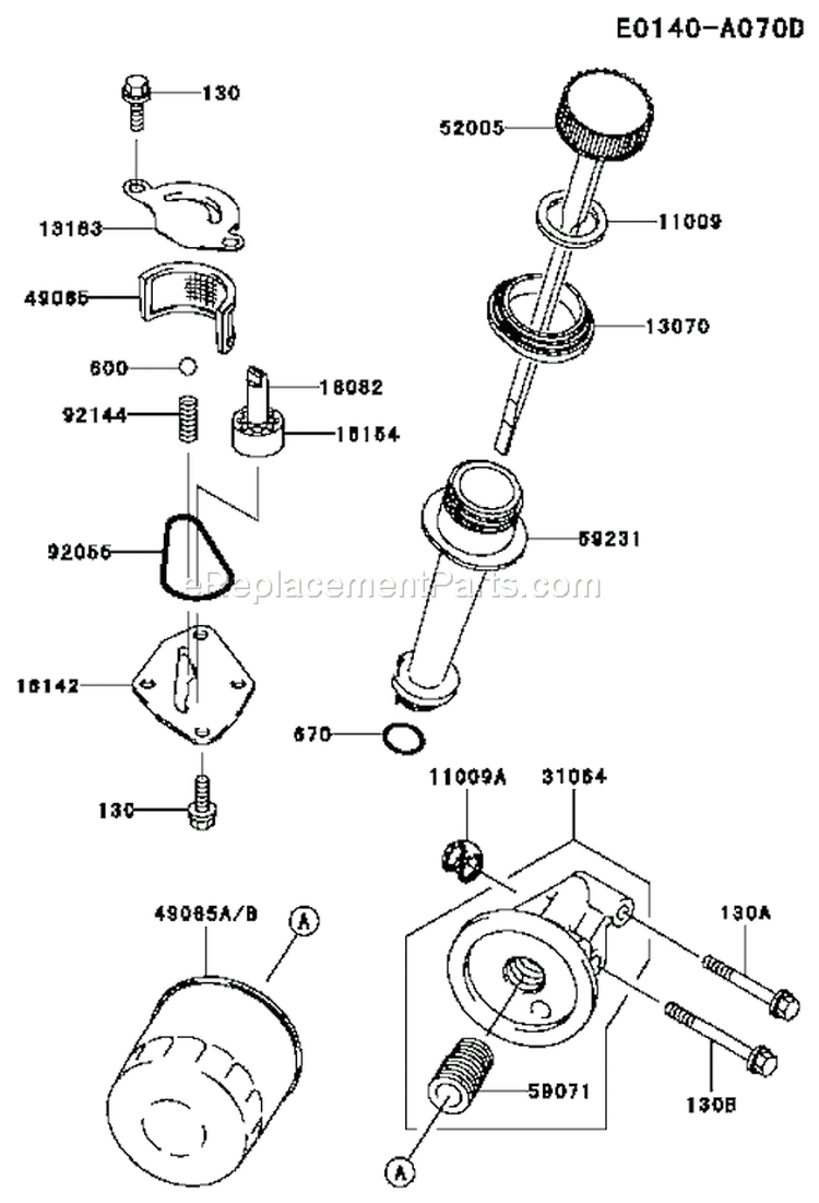 Page I Diagram and Parts List for FC150V ES31 Kawasaki Engine