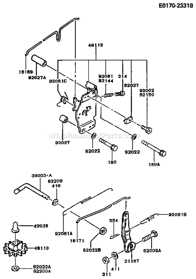 Page C Diagram and Parts List for FC290V BS05 Kawasaki Engine