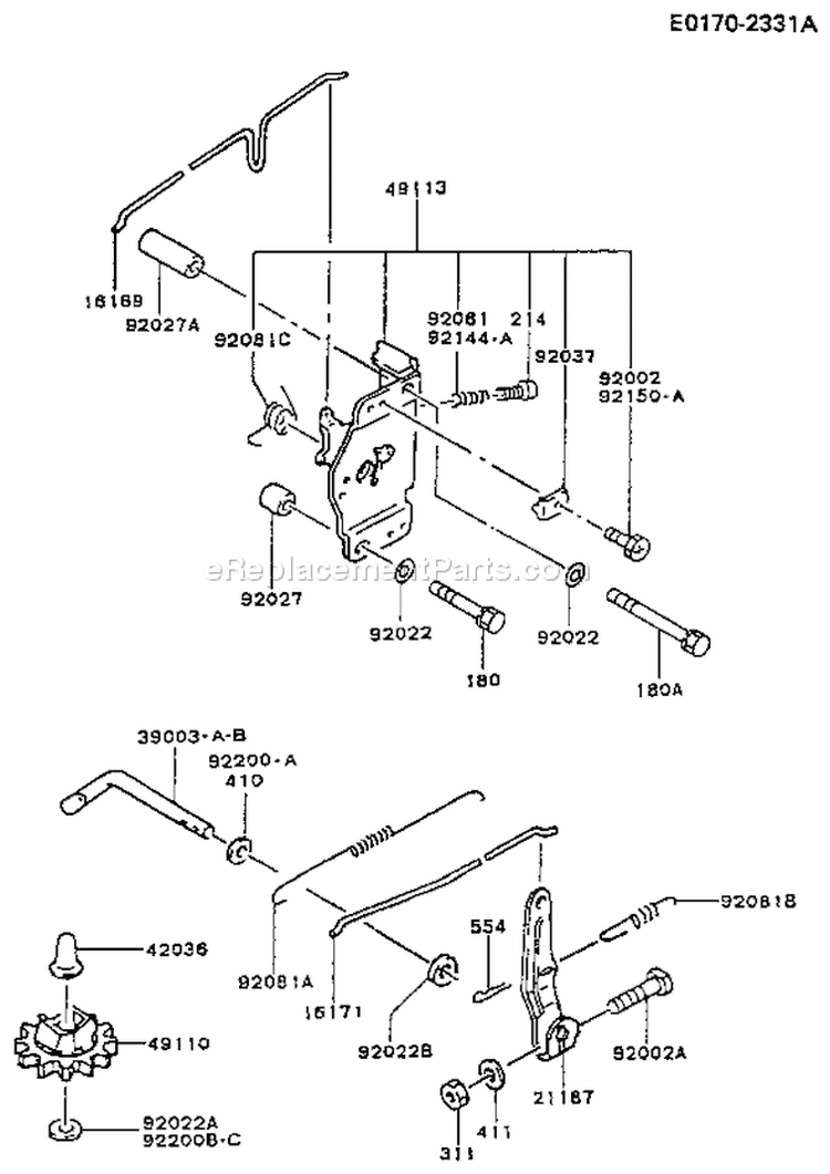 Page C Diagram and Parts List for FC290V BS12 Kawasaki Engine