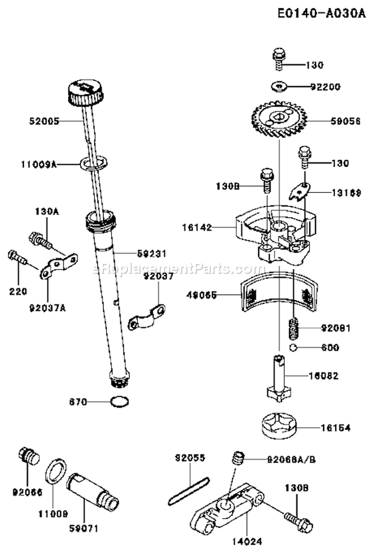 Page I Diagram and Parts List for FC400V AS00 Kawasaki Engine