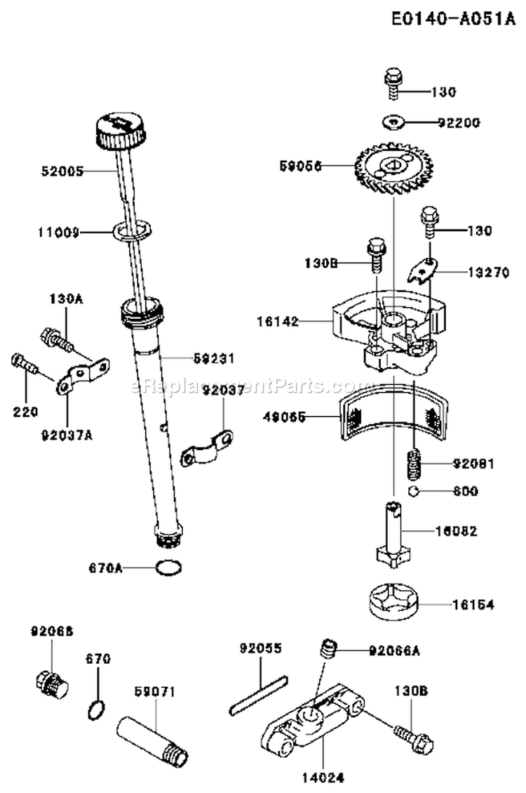 Page I Diagram and Parts List for FC401V AS00 Kawasaki Engine