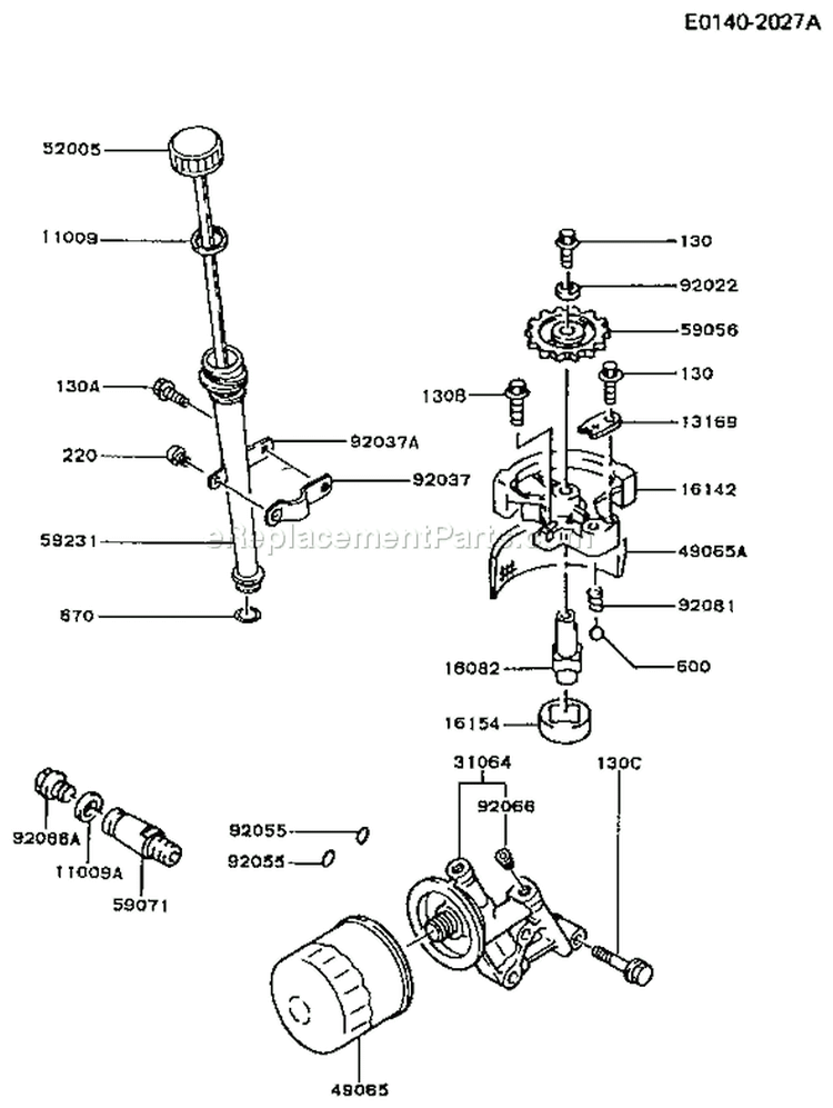 Page I Diagram and Parts List for FC420V AS03 Kawasaki Engine
