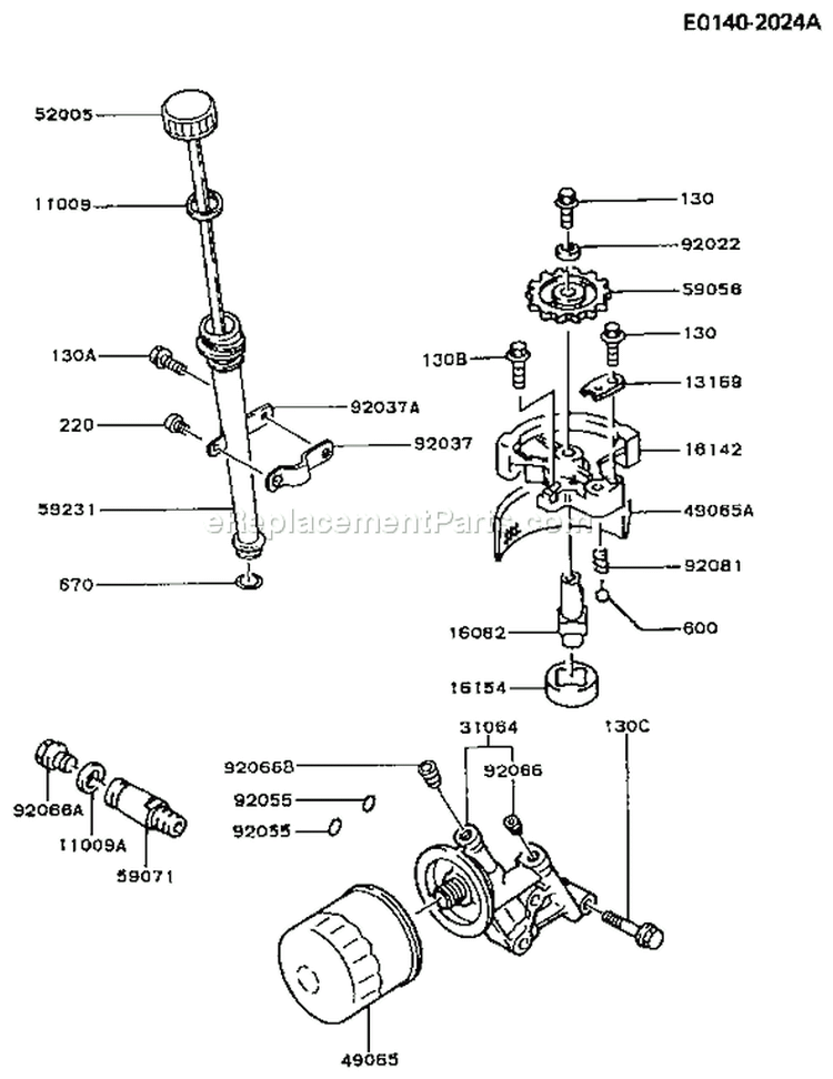 Page I Diagram and Parts List for FC420V AS04 Kawasaki Engine