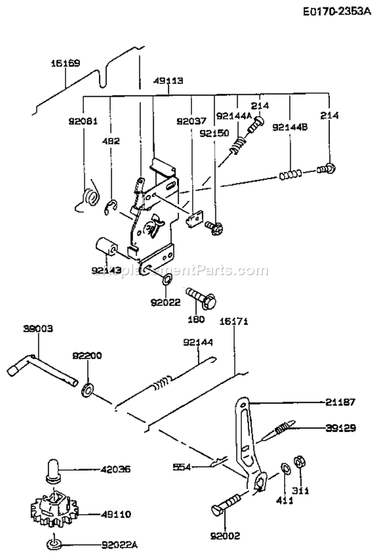 Page C Diagram and Parts List for FC420V AS12 Kawasaki Engine