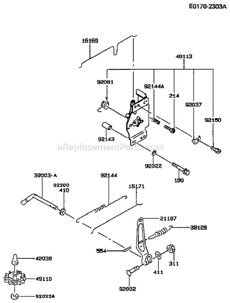 Page C Diagram and Parts List for FC420V BS02 Kawasaki Engine