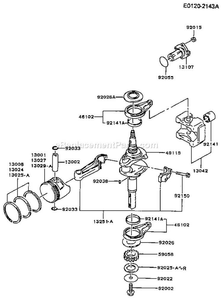 Page I Diagram and Parts List for FC420V BS02 Kawasaki Engine