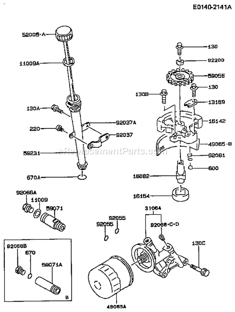 Page I Diagram and Parts List for FC420V AS08 Kawasaki Engine