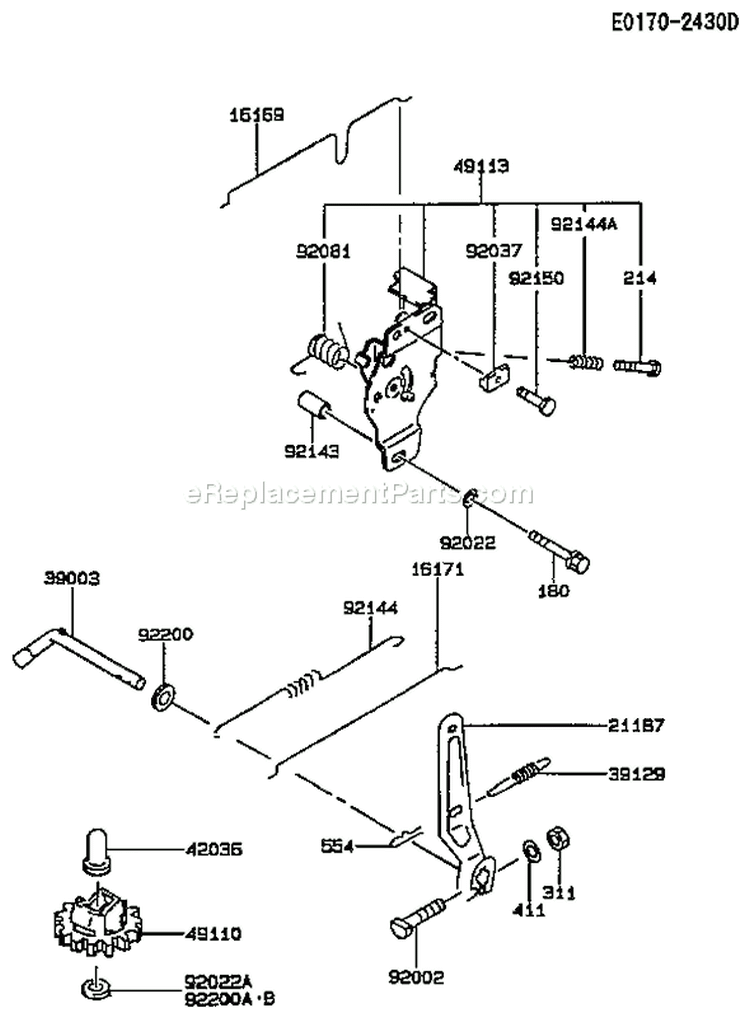 Page C Diagram and Parts List for FC420V BS13 Kawasaki Engine