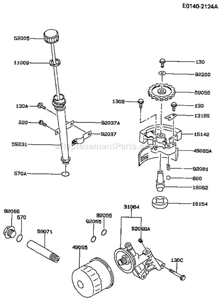 Page I Diagram and Parts List for FC420V BS14 Kawasaki Engine