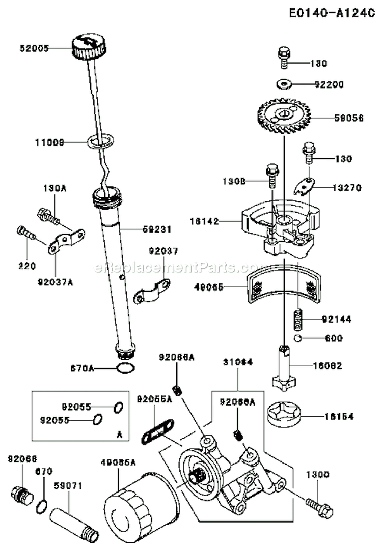 Page I Diagram and Parts List for FC420V BS22 Kawasaki Engine