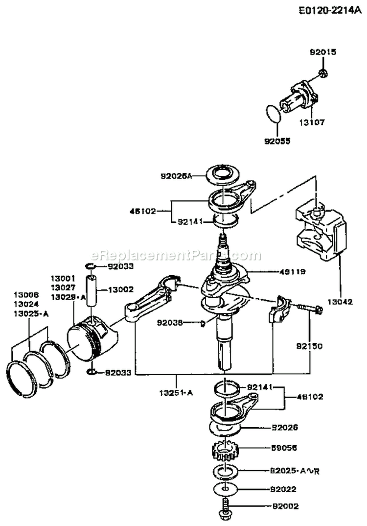 Page I Diagram and Parts List for FC420V CS07 Kawasaki Engine