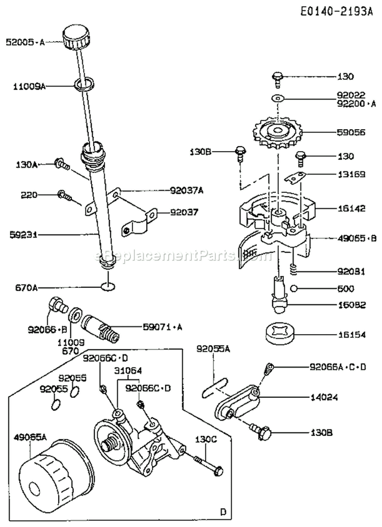 Page I Diagram and Parts List for FC420V BS01 Kawasaki Engine
