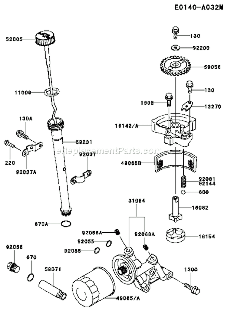 Page I Diagram and Parts List for FC420V HS01 Kawasaki Engine