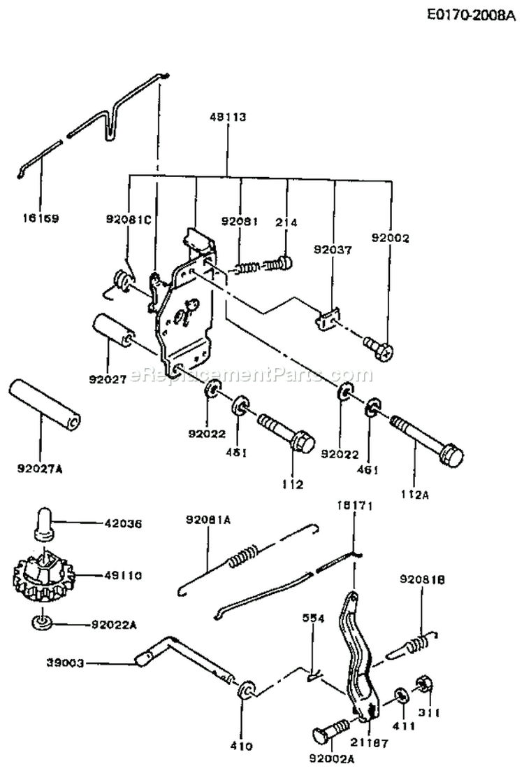 Page C Diagram and Parts List for FC540V BS07 Kawasaki Engine