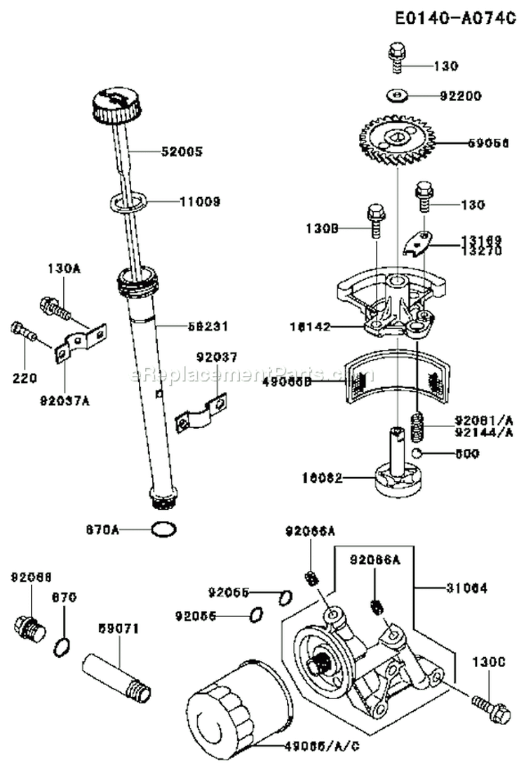Page I Diagram and Parts List for FC540V DS16 Kawasaki Engine