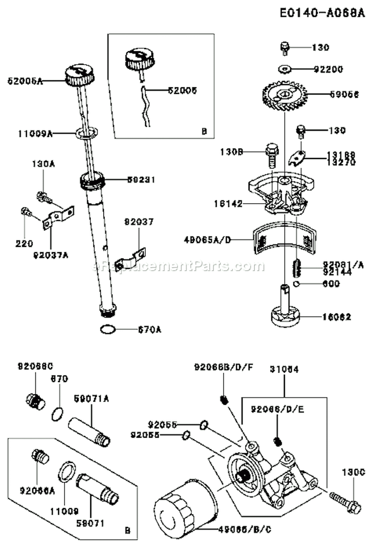 Page I Diagram and Parts List for FC540V HS03 Kawasaki Engine