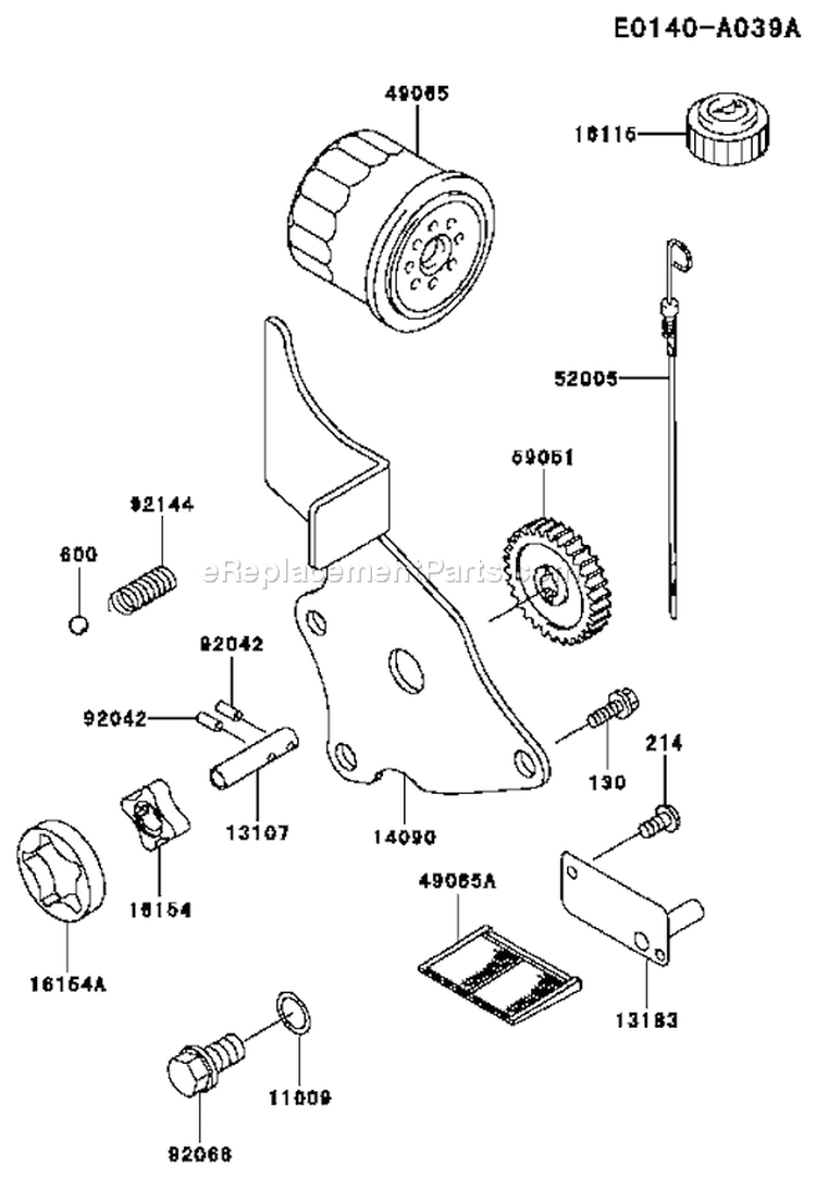 Page I Diagram and Parts List for FD501D AS00 Kawasaki Engine