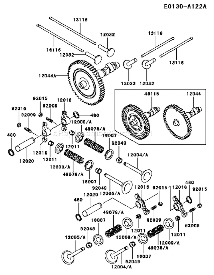Page L Diagram and Parts List for FD501D CS00 Kawasaki Engine
