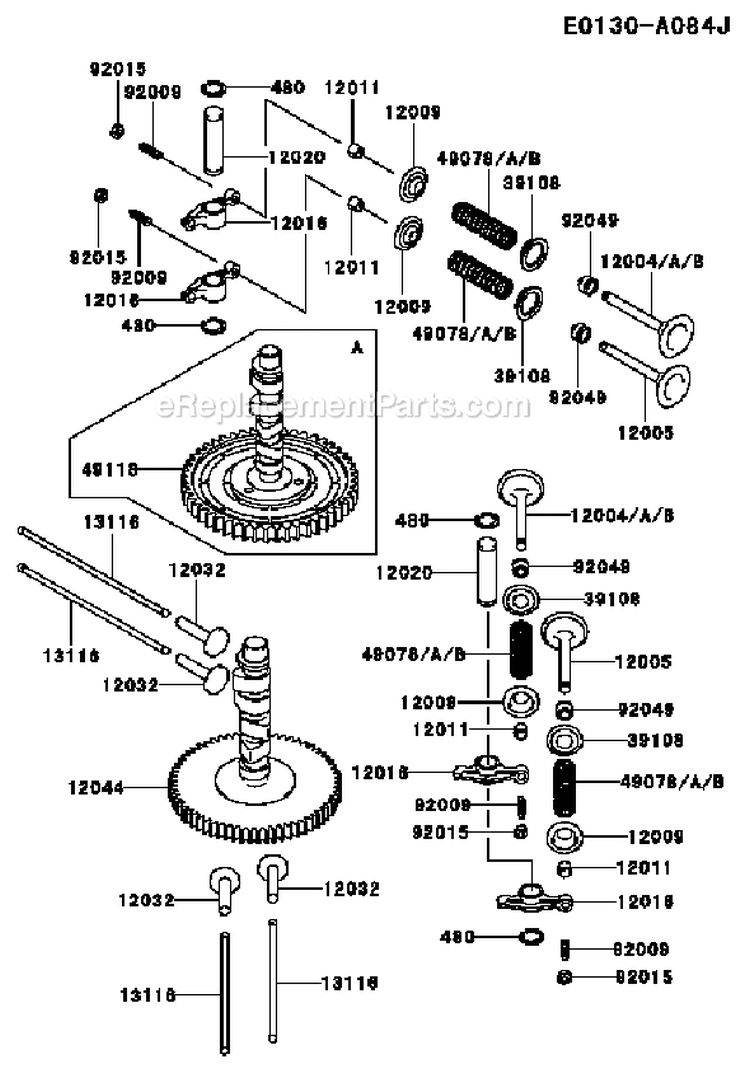 Page L Diagram and Parts List for FD590V AS06 Kawasaki Engine