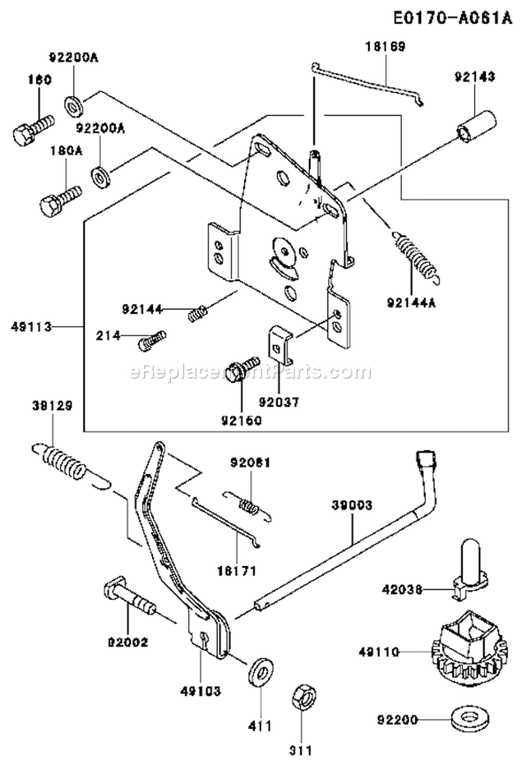 Page C Diagram and Parts List for FD590V BS05 Kawasaki Engine