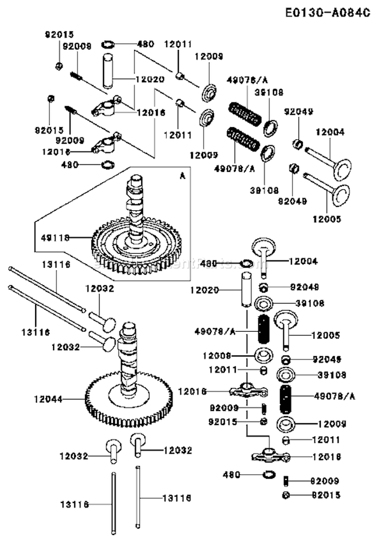 Page L Diagram and Parts List for FD611V AS00 Kawasaki Engine