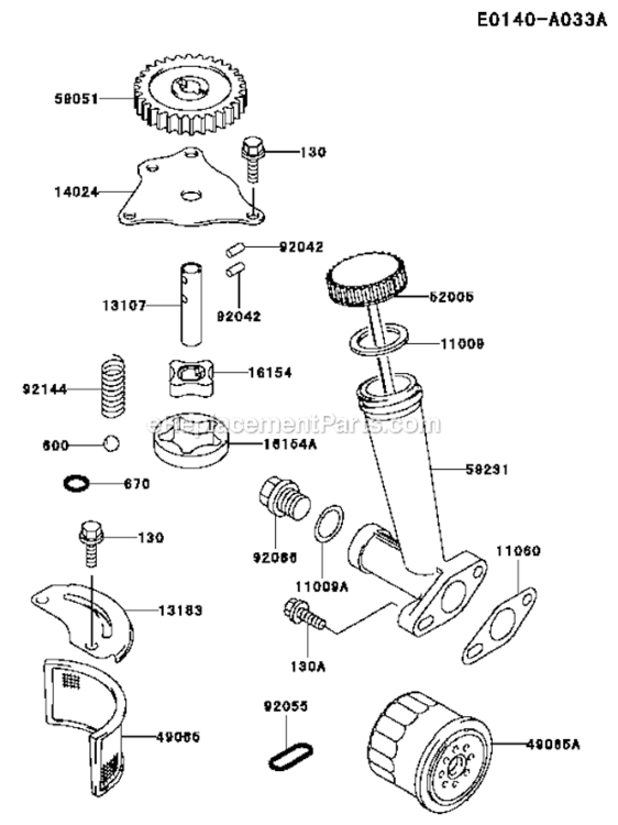 Page Q Diagram and Parts List for FD611V-FS01  Kawasaki Engine