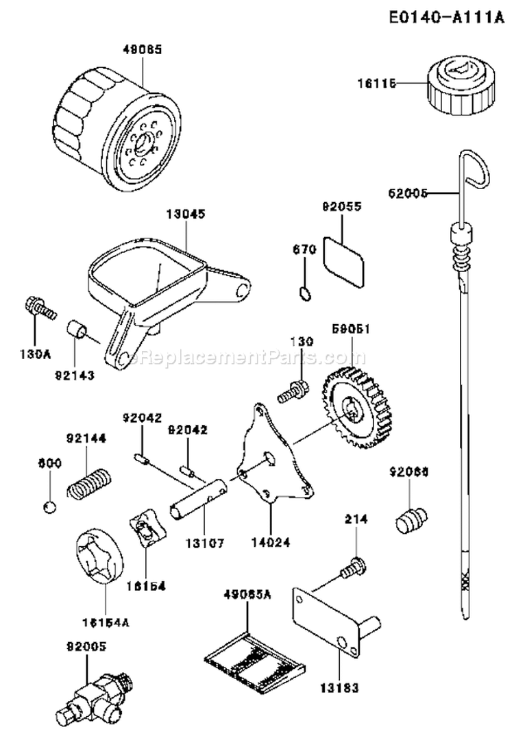 Page I Diagram and Parts List for FD620D BS21 Kawasaki Engine