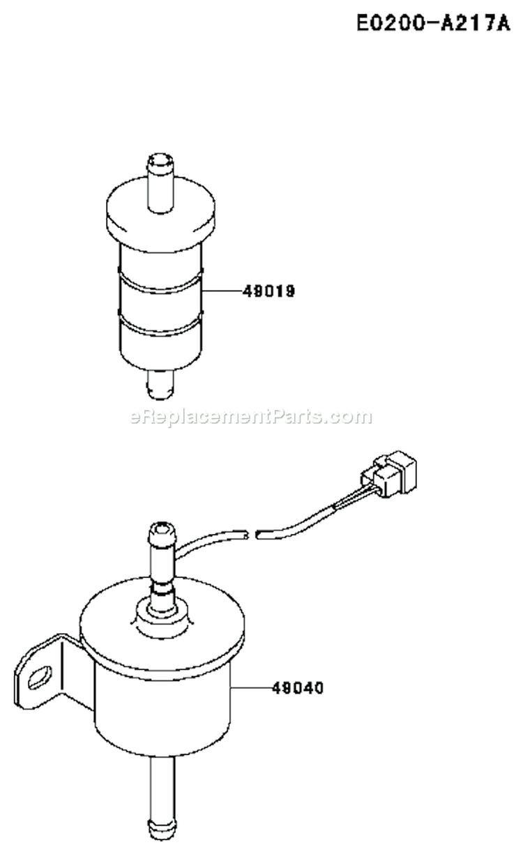 Page G Diagram and Parts List for FD620D DS20 Kawasaki Engine