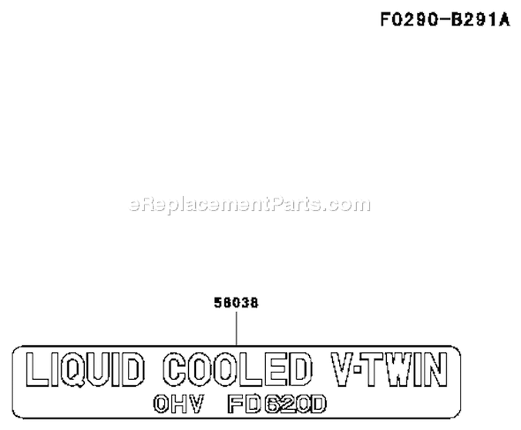 Page L Diagram and Parts List for FD620D FS17 Kawasaki Engine