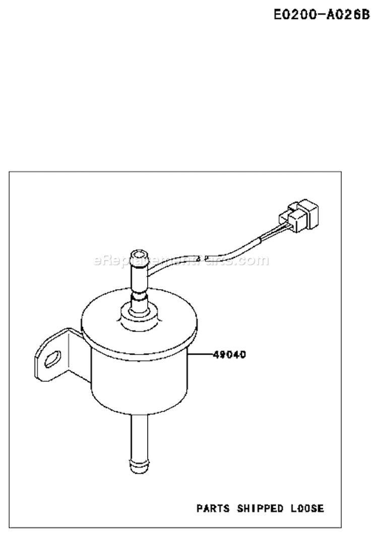 Page G Diagram and Parts List for FD620D MS12 Kawasaki Engine